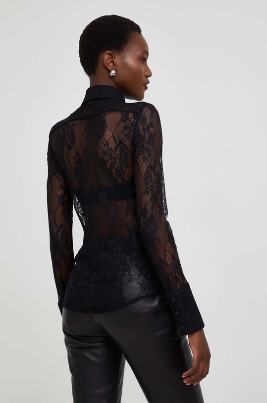 Ρούχα Πουκάμισο Answear.LAB X limited collection NO SHAME LD0057.HWK μαύρο