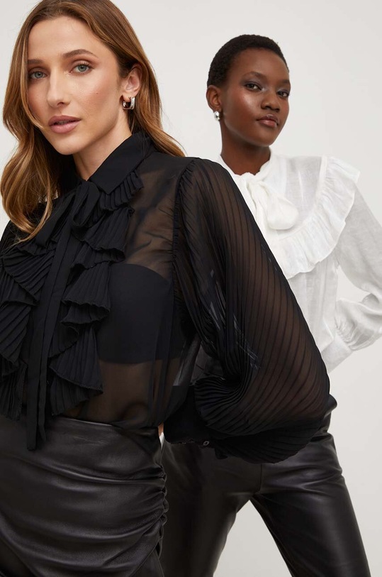 Answear Lab koszula X kolekcja limitowana NO SHAME regular czarny 5536.TWK