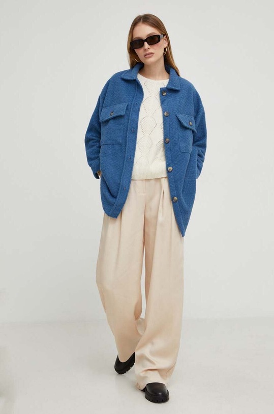 Odzież Answear Lab koszula 32844.tjs niebieski