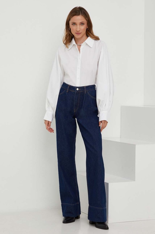 Answear Lab koszula bawełniana X kolekcja limitowana NO SHAME 22013.ijs biały WZ23