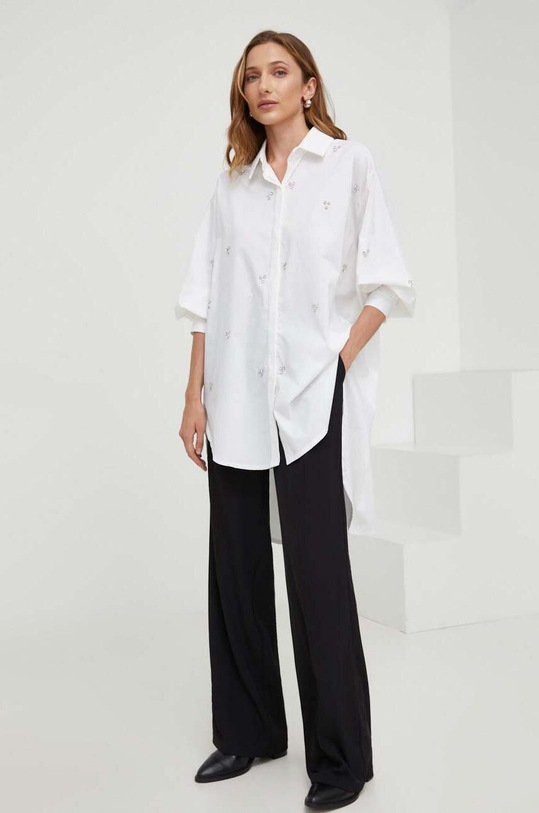 Answear Lab koszula bawełniana ZO.IKK biały WZ23