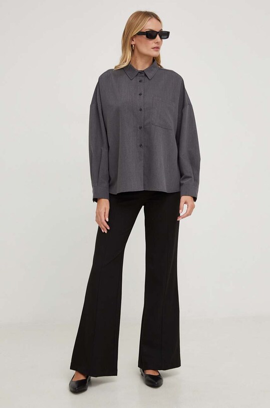 Сорочка Answear Lab casual сірий MD7079.HH