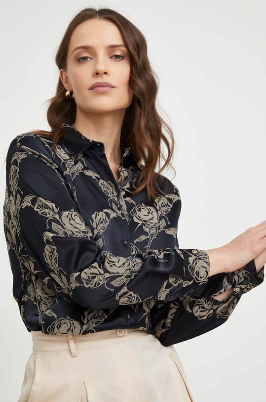 Answear Lab koszula wzorzyste czarny 33489.tjs