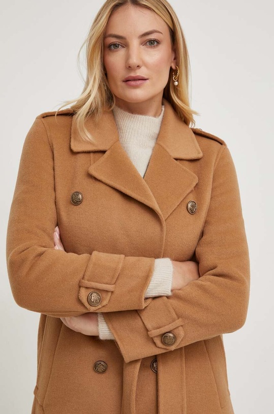 Answear.LAB płaszcz wełniany beżowy 3012.1FKK