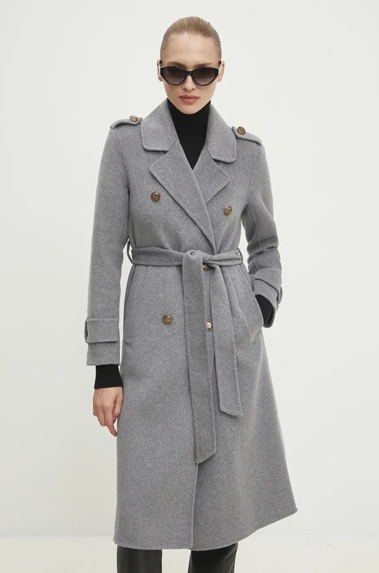 Oblečenie Vlnený kabát Answear Lab 3012.1FKK sivá
