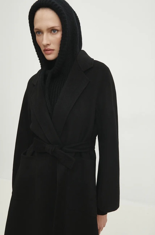 Answear Lab palton de lână 3016.FKK negru