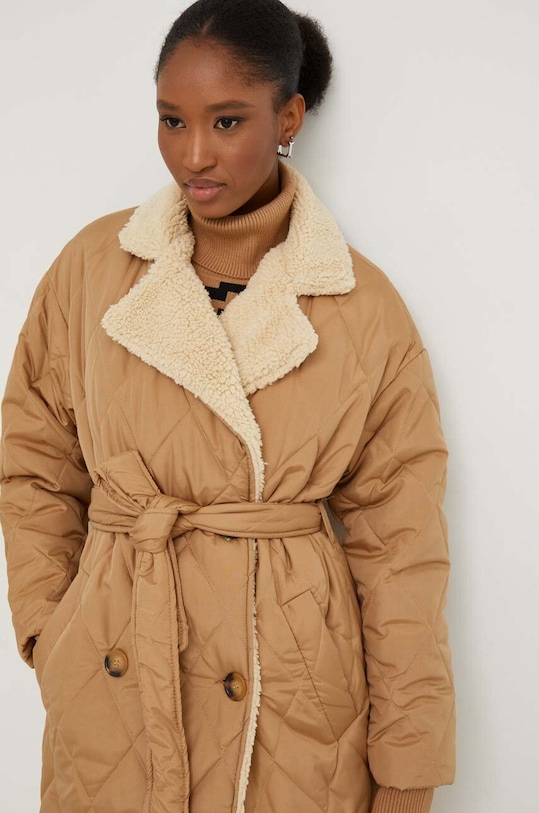 Answear.LAB rövid kabát 5534.tdb bézs