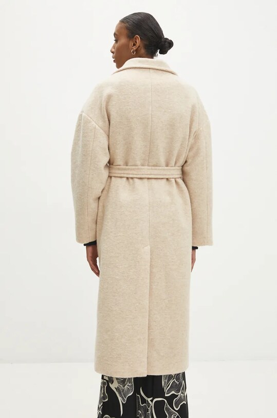 Одежда Пальто с шерстью Answear.LAB co621.IW бежевый