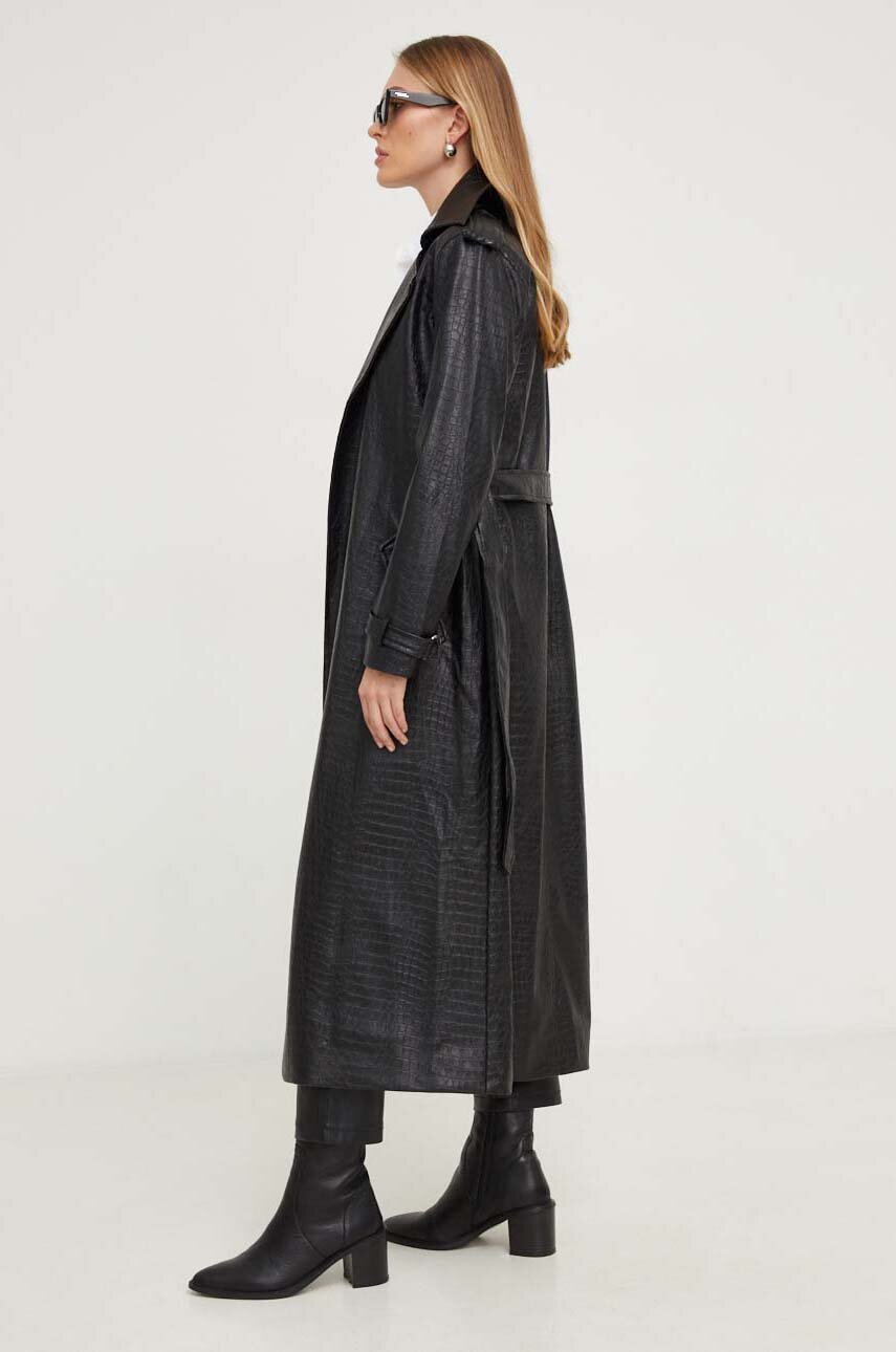 Answear Lab płaszcz 250262.TWK czarny WZ23