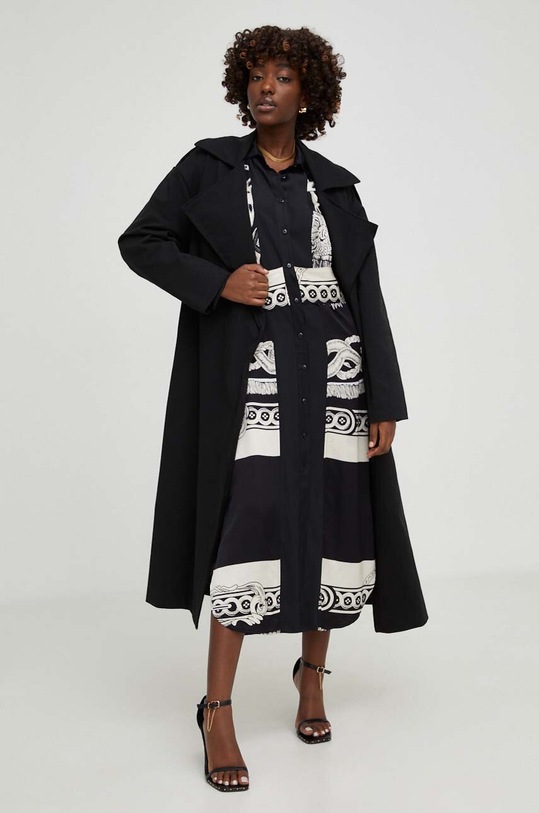 Answear.LAB płaszcz 3450.iw czarny WZ23