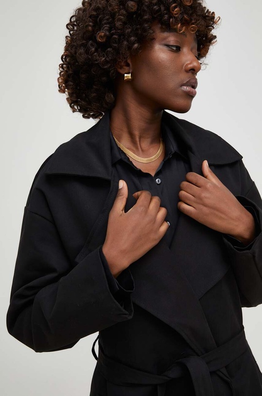 Answear.LAB płaszcz czarny 3450.iw