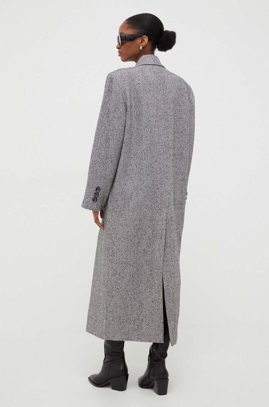 Odzież Answear Lab płaszcz z wełną 23k542125.TWK szary