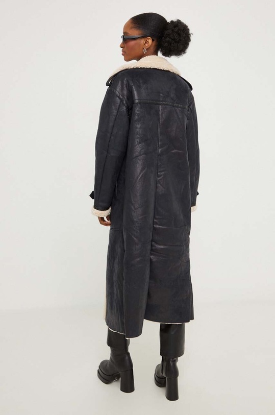 Odzież Answear.LAB płaszcz 8621.FKK czarny