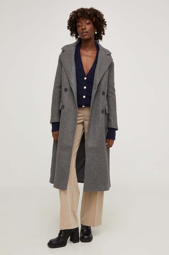 Answear Lab płaszcz ox9060.fh szary WZ23