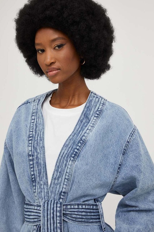 Answear Lab kurtka jeansowa niebieski 6403.db