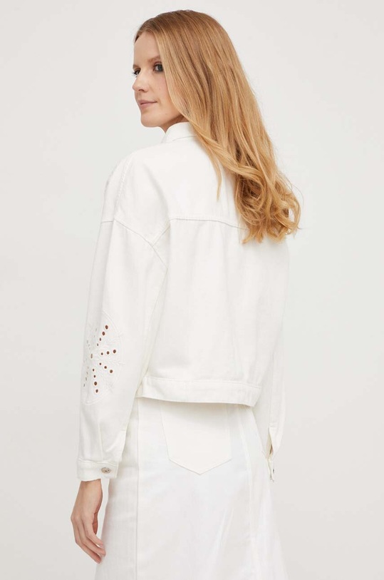 Odzież Answear Lab kurtka jeansowa bawełniana m265614.db biały