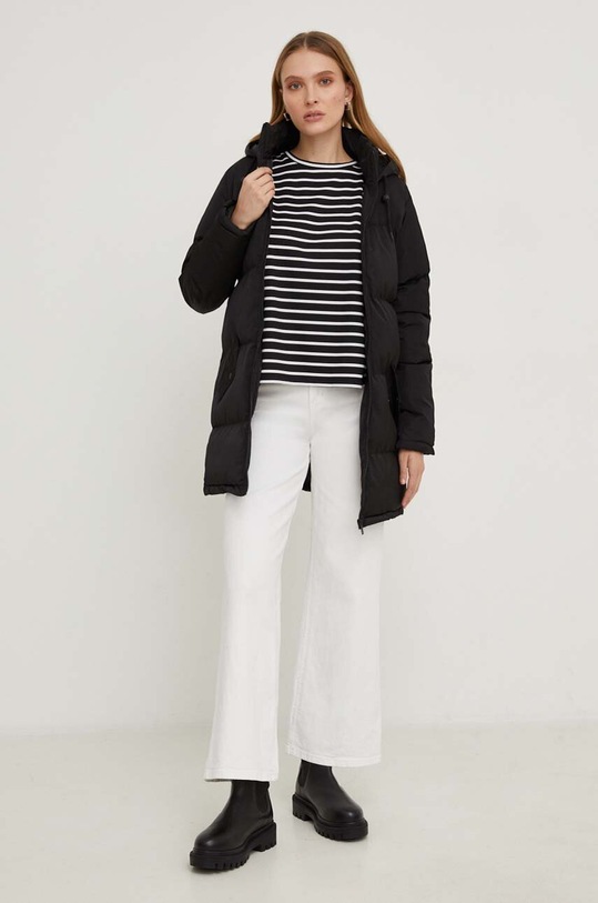 Answear Lab kurtka LJK.CELLOLONGBLK.gdb czarny WZ23