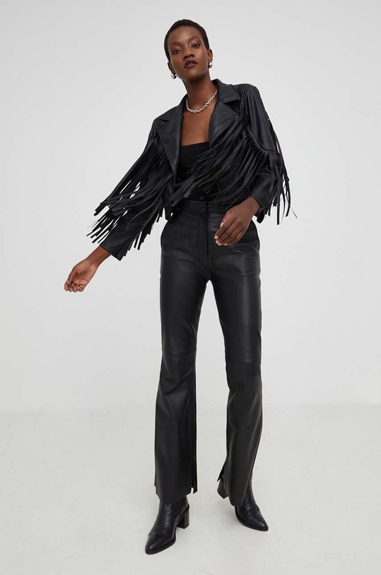 Answear.LAB rövid kabát X NO SHAME limitált kollekció fekete 4359.IJS