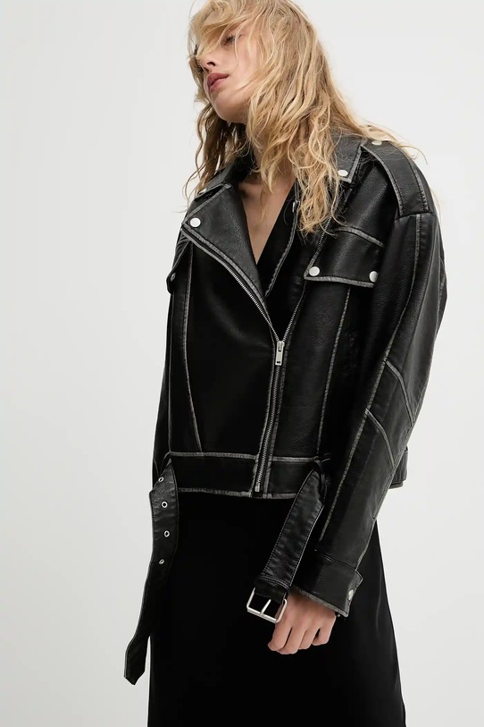 Answear.LAB geaca ramones cu captuseala negru 83001.IWK