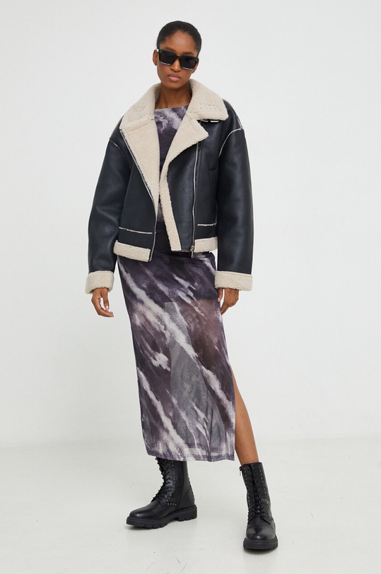 Answear Lab kurtka FL202129.HWK czarny WZ23