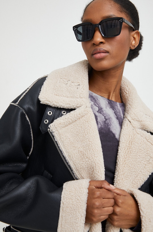 Odzież Answear Lab kurtka FL202129.HWK czarny