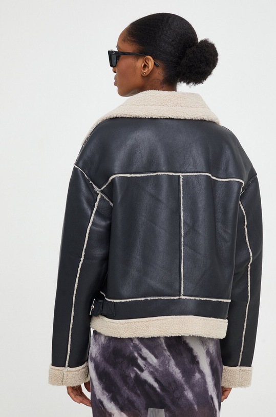 Answear Lab kurtka czarny FL202129.HWK