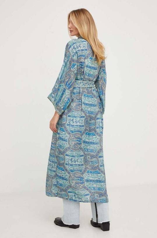 Odzież Answear Lab kimono jedwabne KIM5.HWK turkusowy