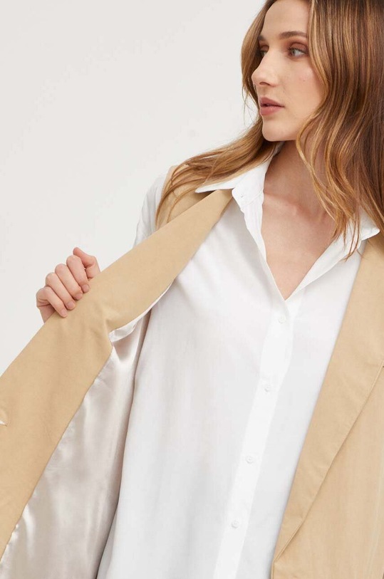 Answear Lab vestă cu amestec de in 22330.HWK