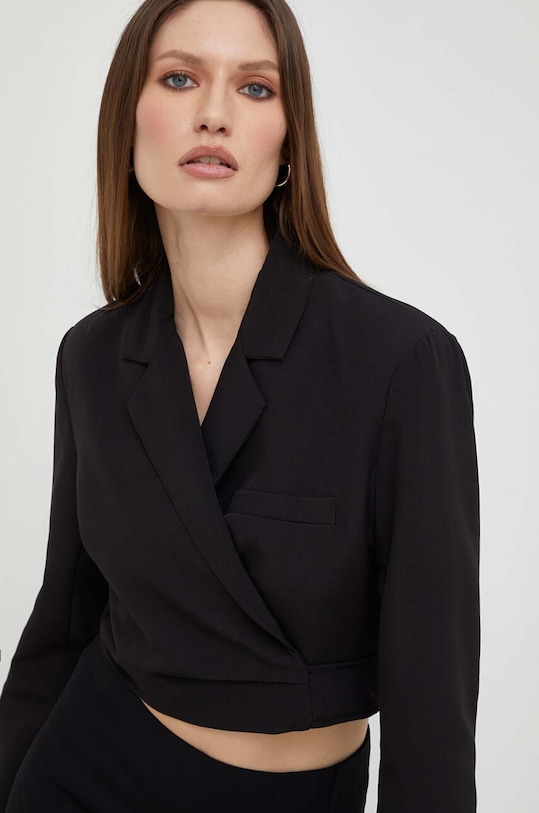 Answear Lab sacou cu captuseala negru 32003nv.FKK