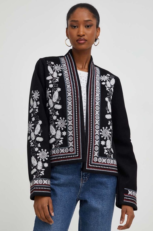 Піджак Answear.LAB без підкладки чорний SNG3.278.tjs