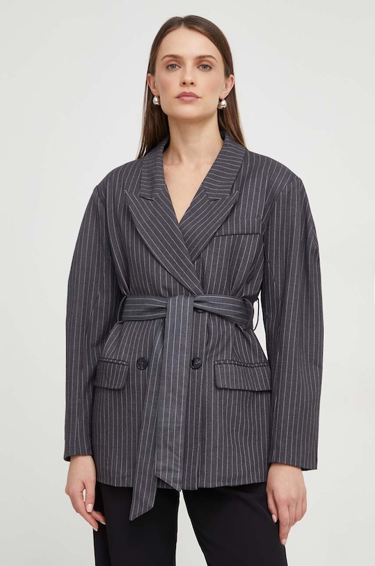 Answear Lab marynarka tkanina szary 081.iw