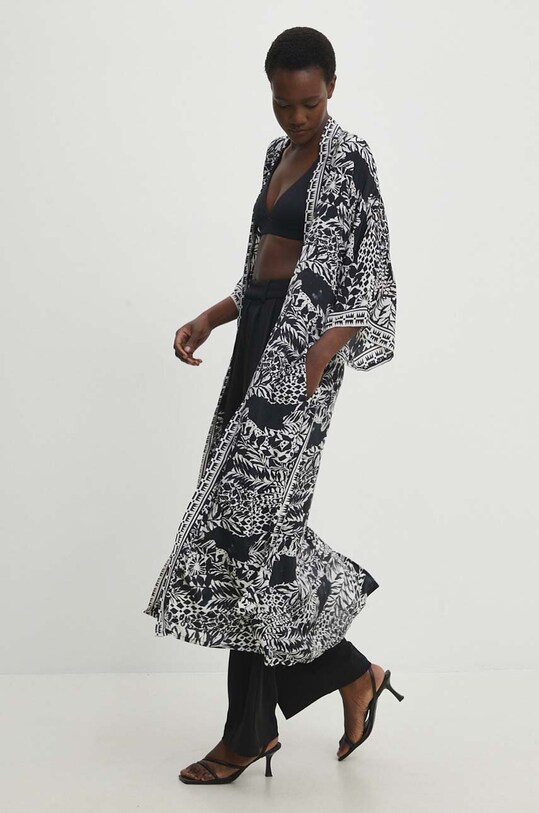 Answear Lab kimono tessuto nero no.7.HWK