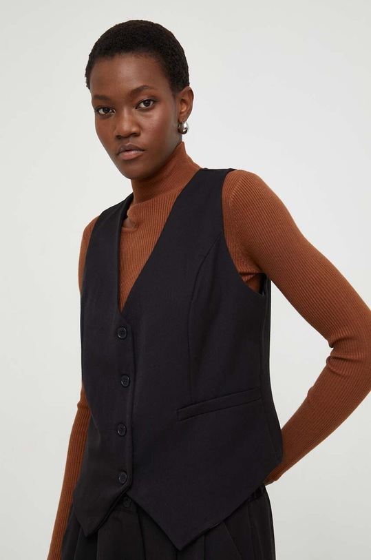 Answear Lab kamizelka czarny 733.HWK