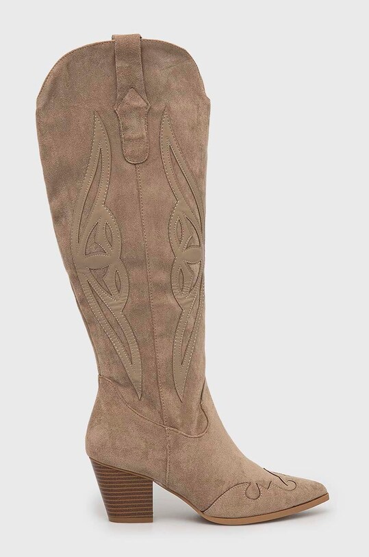 Καουμπόικες μπότες Answear Lab 5-8 cm μπεζ 8687a.IJS