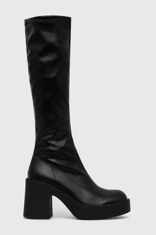 Čizme Answear.LAB na patentni zatvarač crna 9529.h