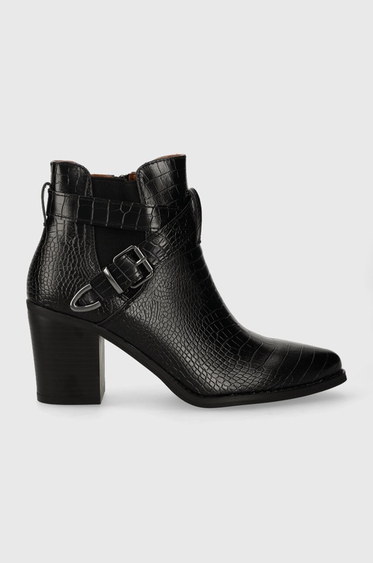 Nízké kozačky Answear.LAB sloupkový černá m395.FKK