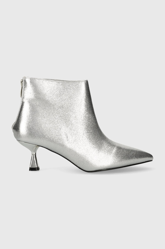 Answear Lab botki nieocieplane srebrny 09z.iw