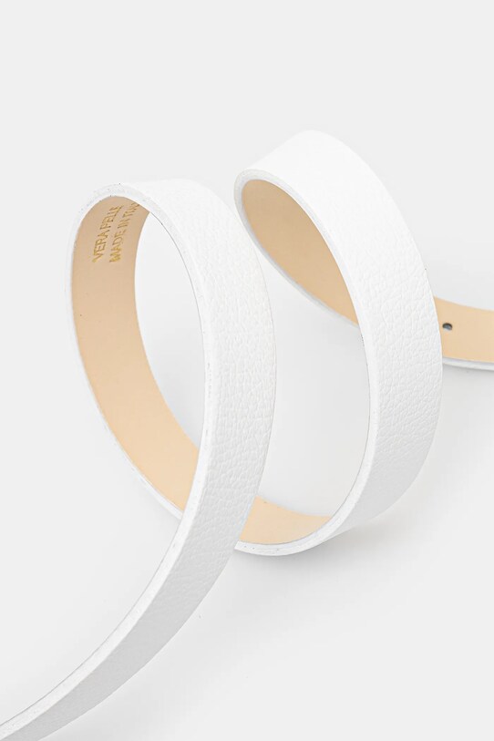 Kožený opasok Answear.LAB C.104.HWK biela WW25