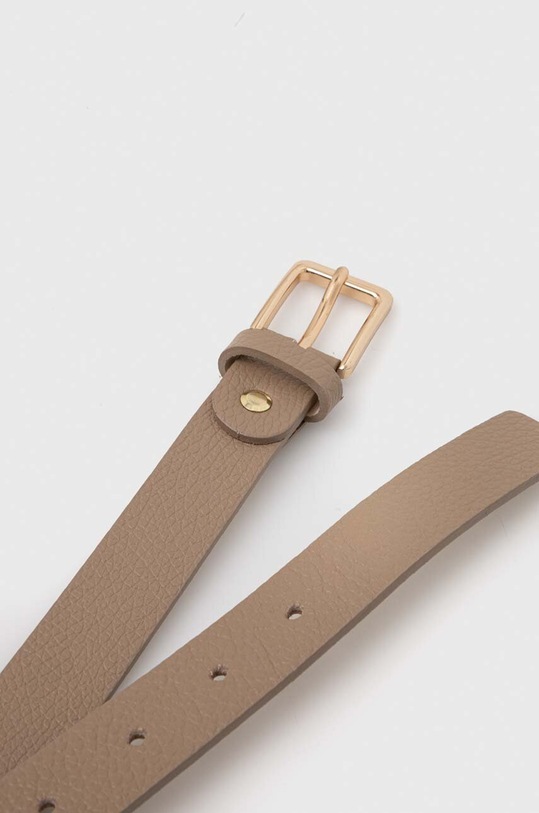 Answear.LAB pasek skórzany C.104.HWK beżowy WW25