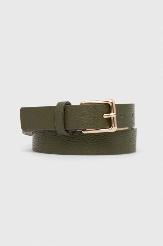 Answear Lab curea de piele verde C.104.HWK