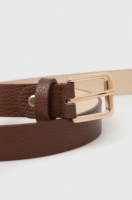 Kožený pásek Answear.LAB C.104.HWK hnědá WW25