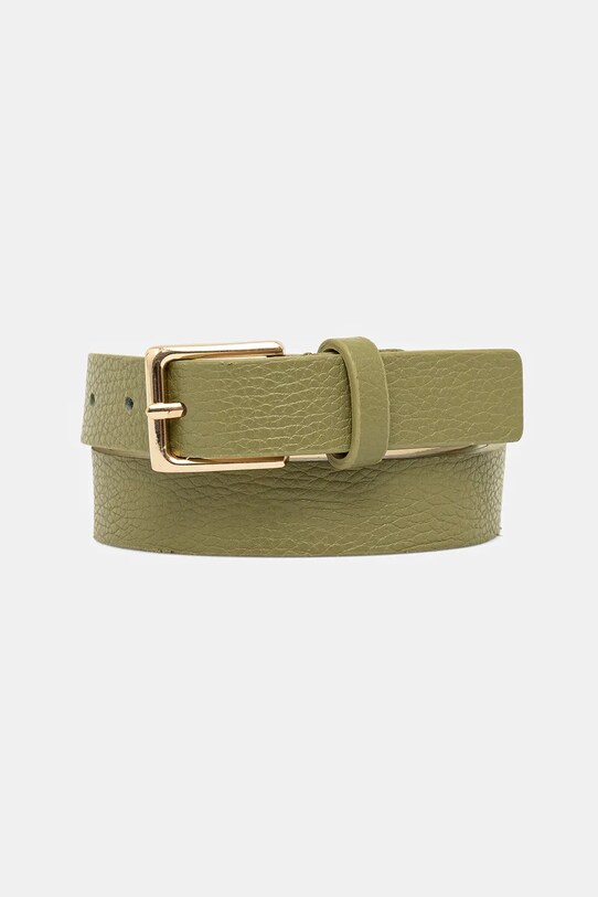 Answear Lab curea de piele verde C.104.HWK