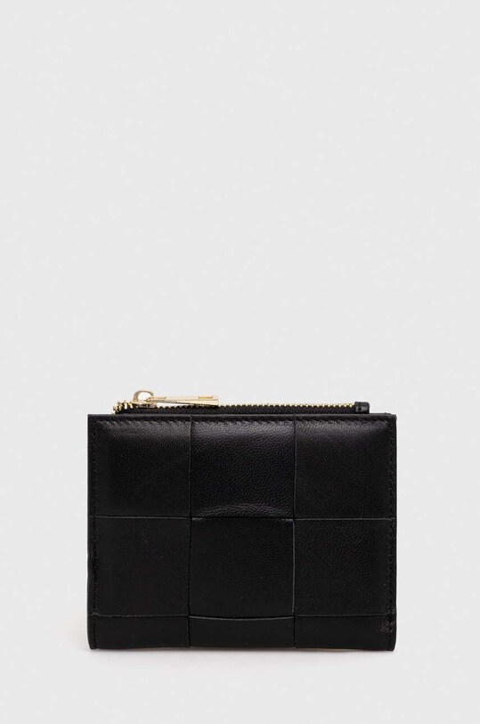 Kožni novčanik Answear Lab bez uzorka crna wallet7.cd