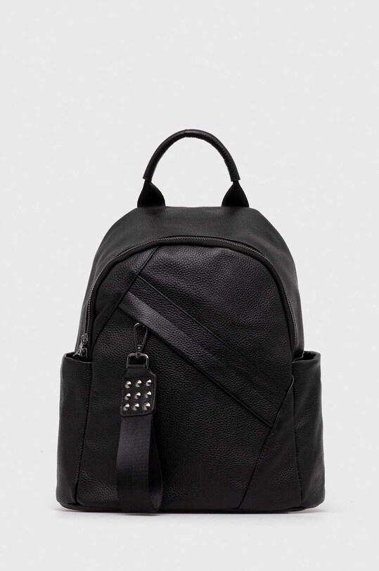 Kožni ruksak Answear Lab bez uzorka crna bag3.cdb
