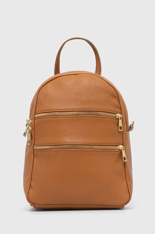 Answear.LAB plecak skórzany brązowy 23046501wh.hjs