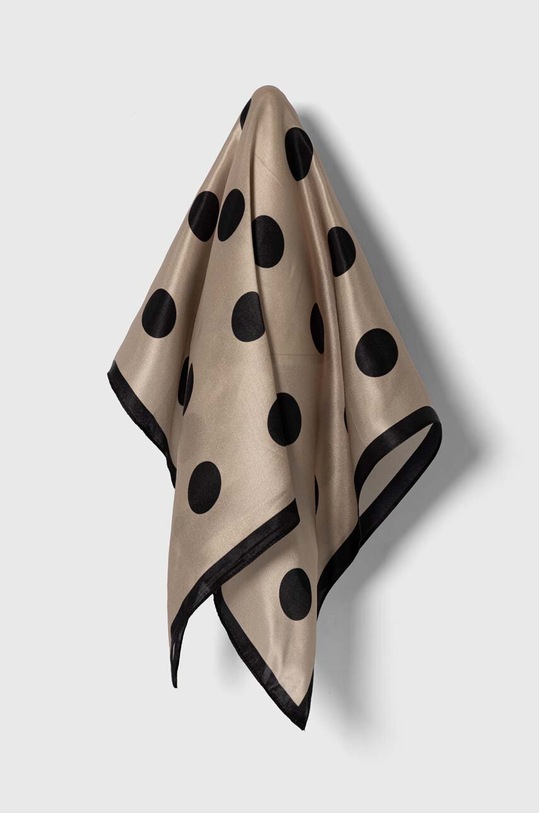 Answear.LAB selyem kendő selyem bézs scrf7.cdb