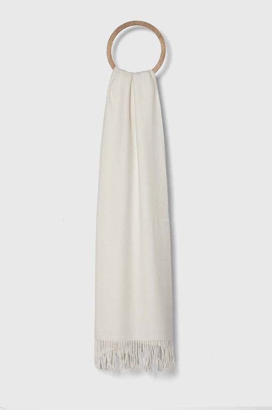 Answear.LAB szalik z kaszmirem tkanina biały pashmina.FKK