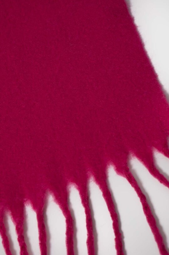 Answear Lab szalik z wełną scarf10.cd różowy WZ23