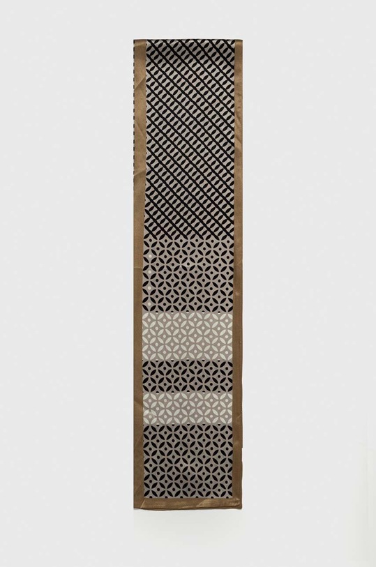 Doplnky Hodvábna šatka Answear Lab scarf27.cd zlatá