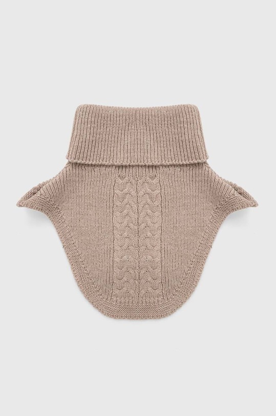 Answear Lab komin z domieszką wełny dzianina beżowy t6050.fh